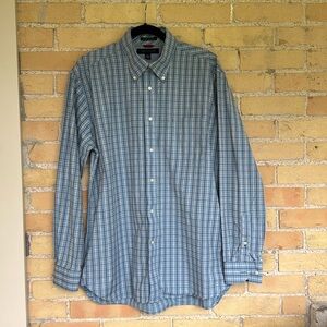 Tommy Hilfiger Men's Blue Plaid Shirt